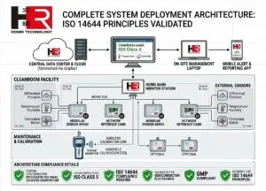 iso 14644 hr fms cleanroom online monitoring system solution